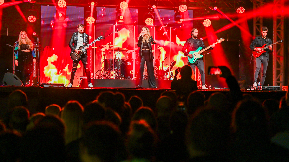 zespół Łzy na scenie